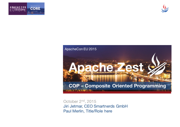 apache zest