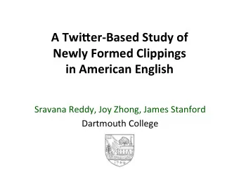 A&quot;Twi&amp;er)Based&quot;Study&quot;of&quot;&quot;