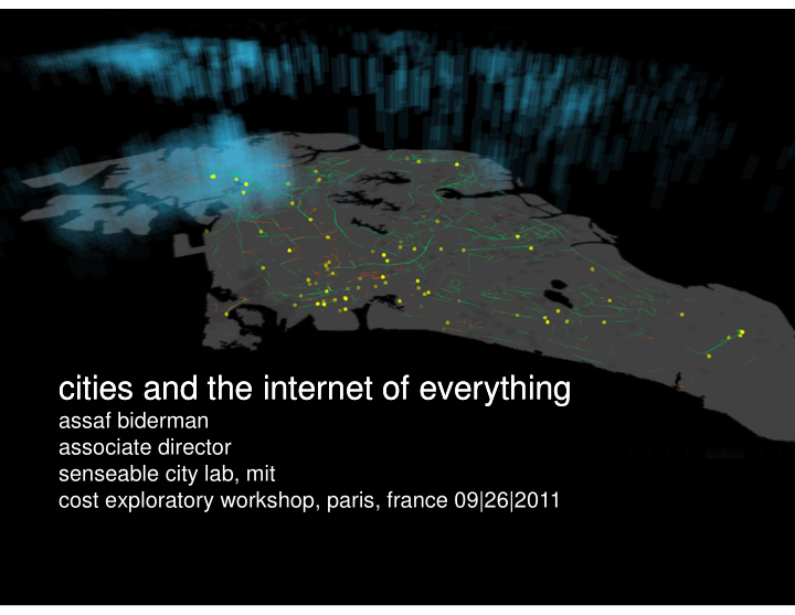 cities and the internet of everything cities and the