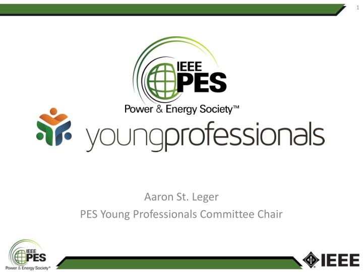 aaron st leger pes young professionals committee chair