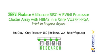 Softwar  tware-Fir  First  st FPGA  GA Ac  Accele  elerato  rator  r De  Desi  sign  gn  Make it