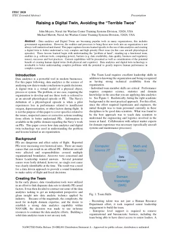 Raising a Digital Twin, Avoiding the Terrible Twos  John Meyers, Naval Air Warfare Center