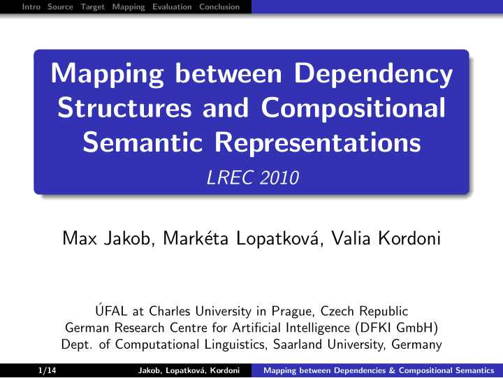 mapping between dependency structures and compositional