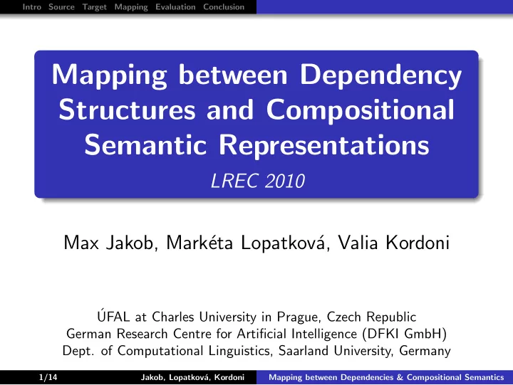 mapping between dependency structures and compositional