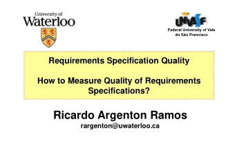 Ricardo Argenton Ramos  rargenton@uwaterloo.ca  Outline  The AIRDoc Approach.  My Postdoc