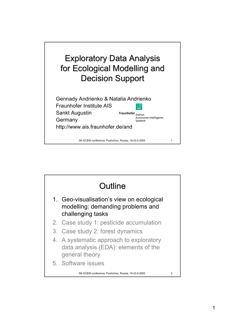 exploratory data analysis exploratory data analysis for