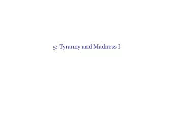 5: Tyranny and Madness I  Barrett on Caligula    The Roman senate soon came to regret that they