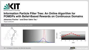 Information Particle Filter Tree: An Online Algorithm for  POMDPs with Belief-Based Rewards on