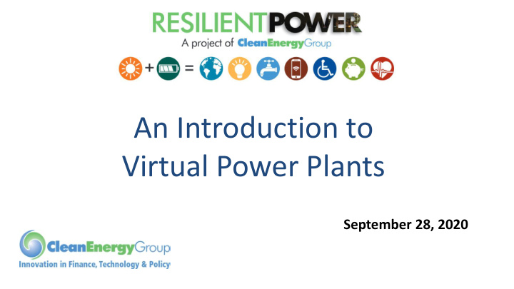 virtual power plants