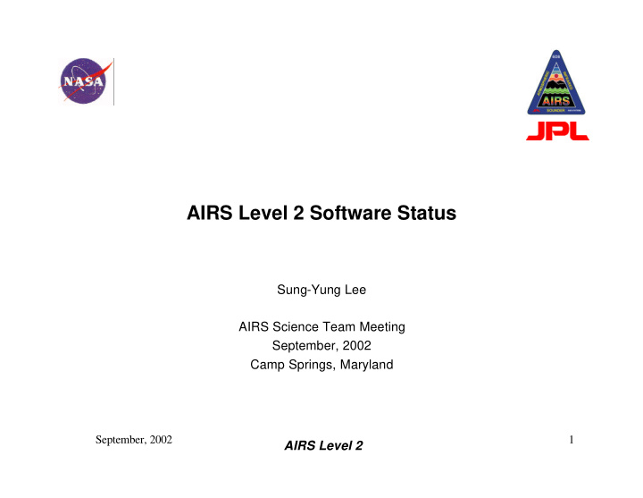 airs level 2 software status