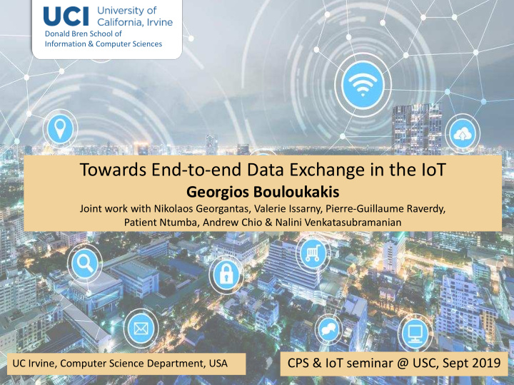 towards end to end data exchange in the iot