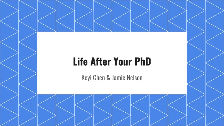 life after your phd