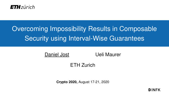 overcoming impossibility results in composable security