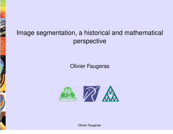 image segmentation a historical and mathematical