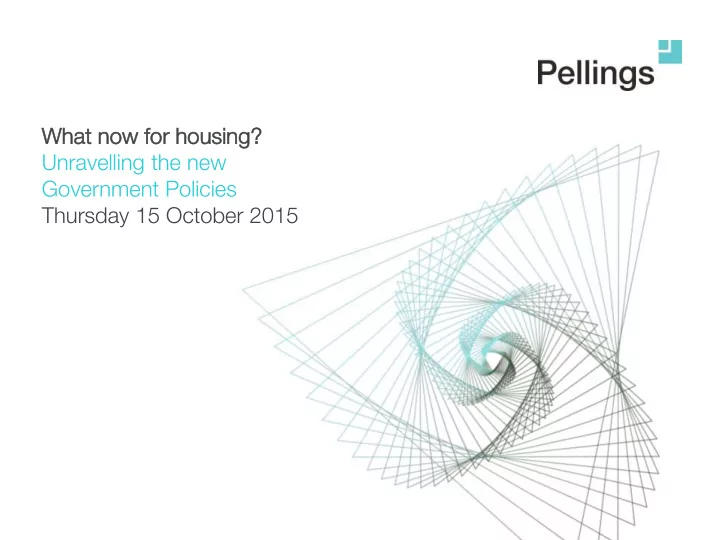 what now for housing unravelling the new government