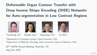 Deformable Organ Contour Transfer with  Deep Inverse Shape Encoding (DISE) Networks  for