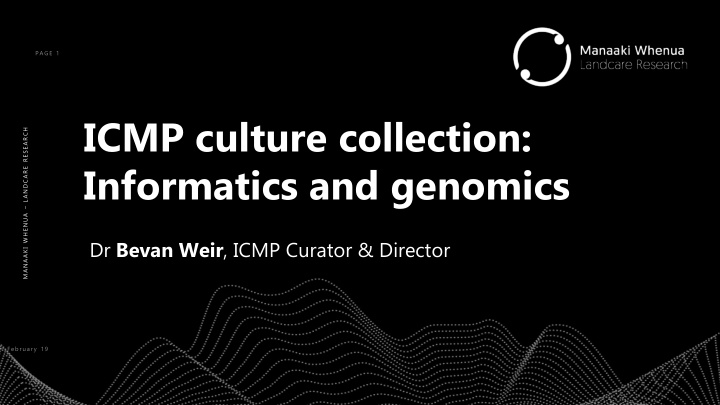 icmp culture collection