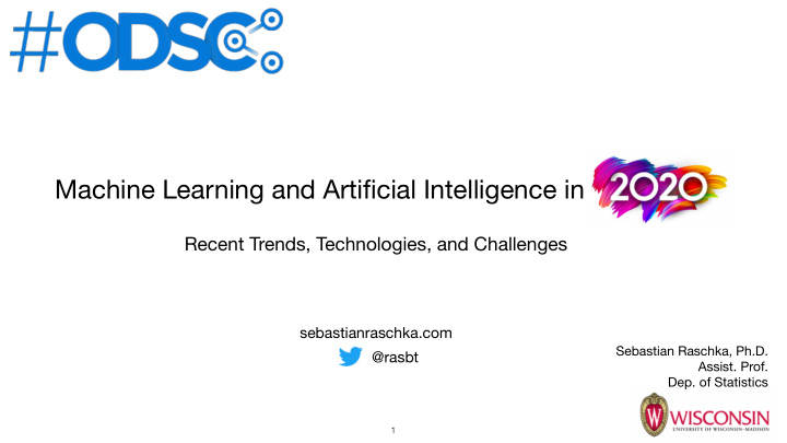 machine learning and artificial intelligence in