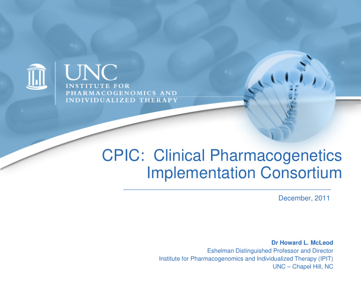 cpic clinical pharmacogenetics implementation consortium