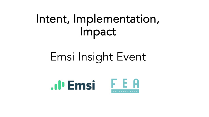 emsi insight event