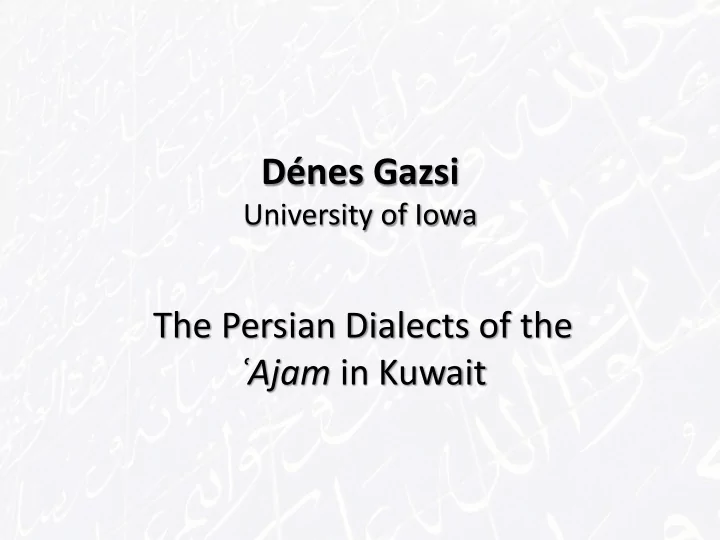 d nes gazsi
