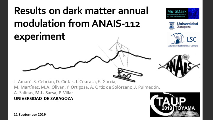 results on dark matter annual modulation from anais 112