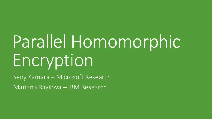 encryption