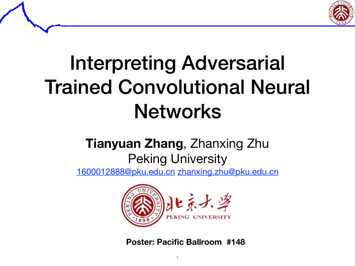 interpreting adversarial trained convolutional neural