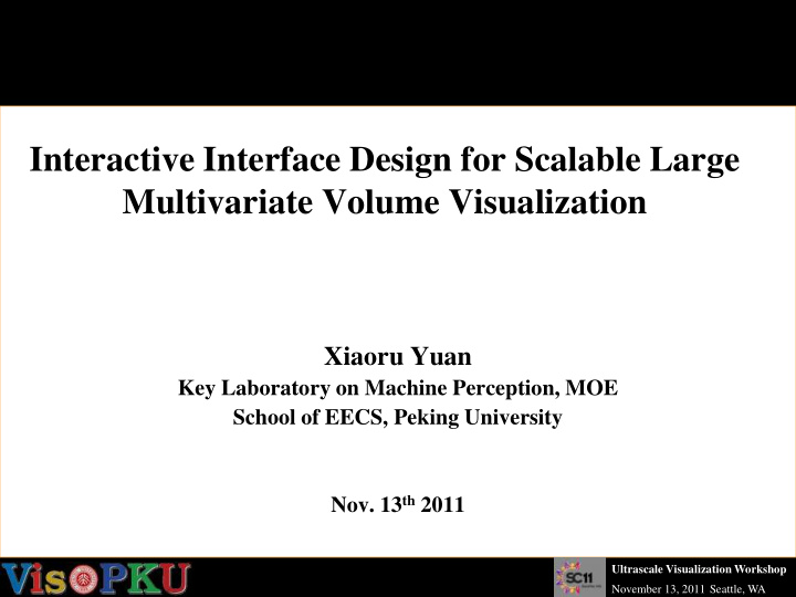 interactive interface design for scalable large