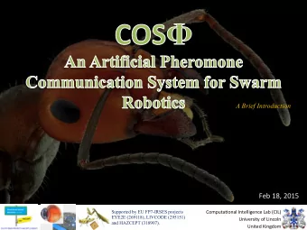 Feb  18,  2015    Supported by EU FP7-IRSES projects  Computa(onal  Intelligence