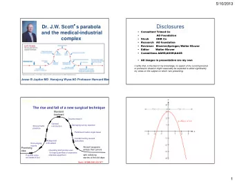 Disclosures  and the medical-industrial    Consultant Trimed Co    AO Foundation  complex