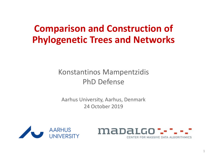 phylogenetic trees and networks