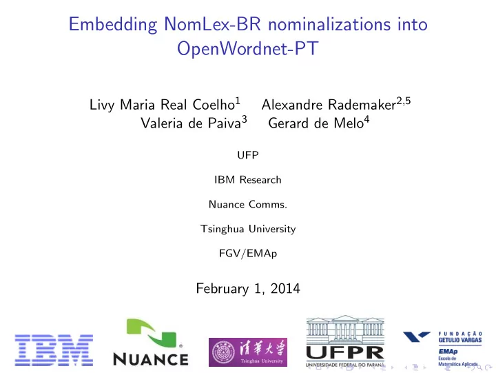 embedding nomlex br nominalizations into openwordnet pt