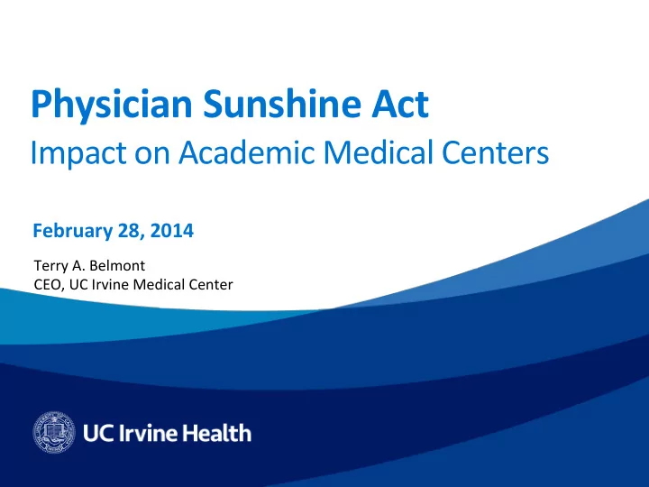 physician sunshine act