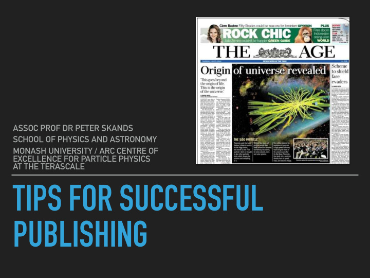 tips for successful publishing