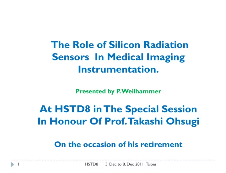 the role of silicon radiation sensors in medical imaging