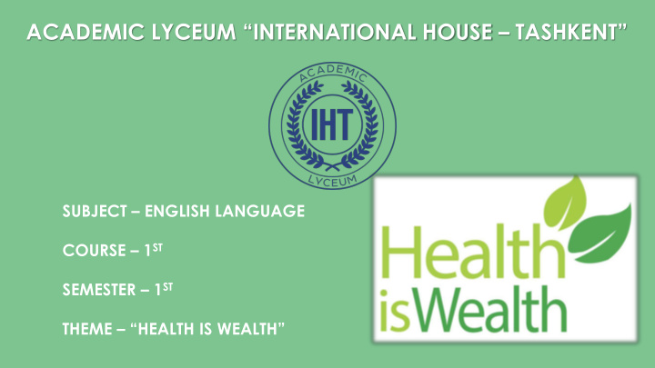 academic lyceum international house tashkent