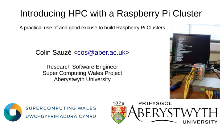 introducing hpc with a raspberry pi cluster