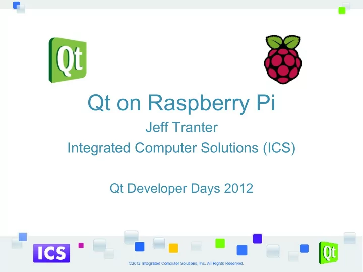 qt on raspberry pi