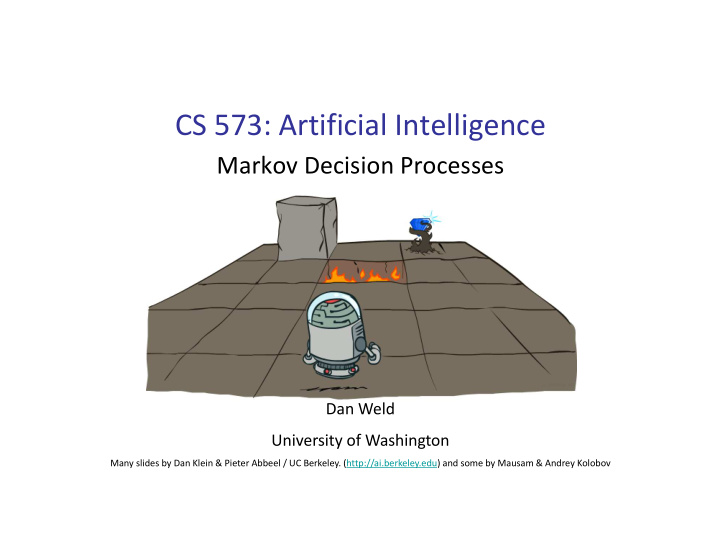 cs 573 artificial intelligence