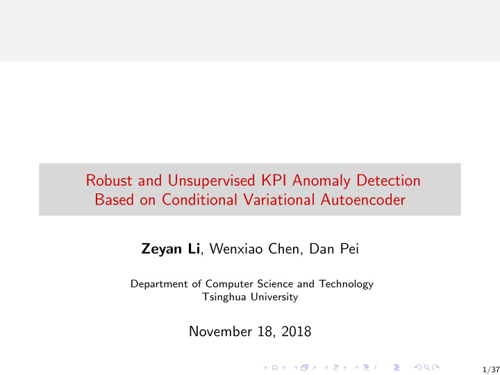 robust and unsupervised kpi anomaly detection based on