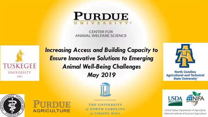 increasing access and building capacity to ensure