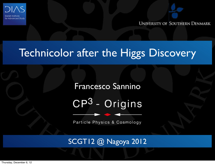 technicolor after the higgs discovery