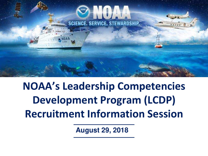 noaa s leadership competencies development program lcdp