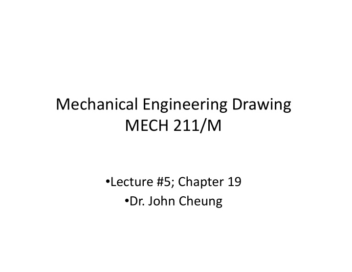 mechanical engineering drawing mech 211 m