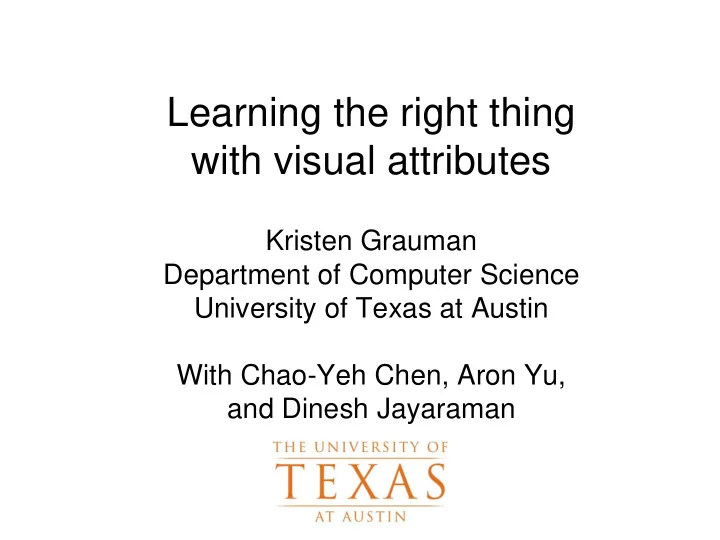 learning the right thing