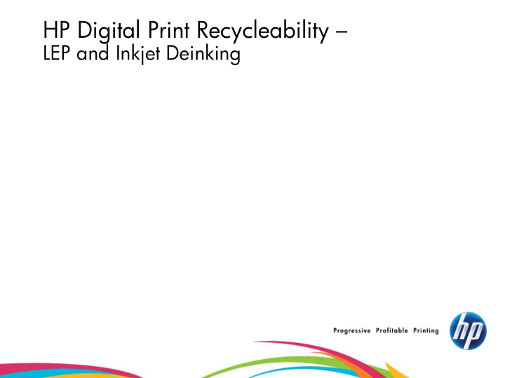 hp digital print recycleability