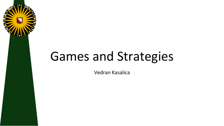 games and strategies