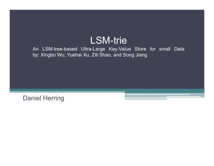 lsm trie