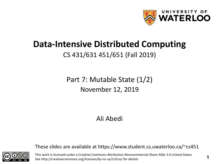 data intensive distributed computing